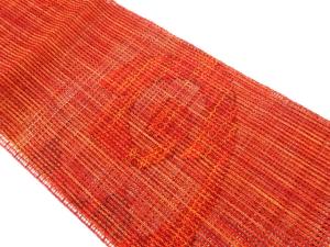 渦模様織出し夏用名古屋帯